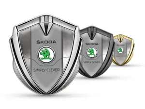 Skoda Emblema Metal Insignia Mínimo Aspecto Universal Forma